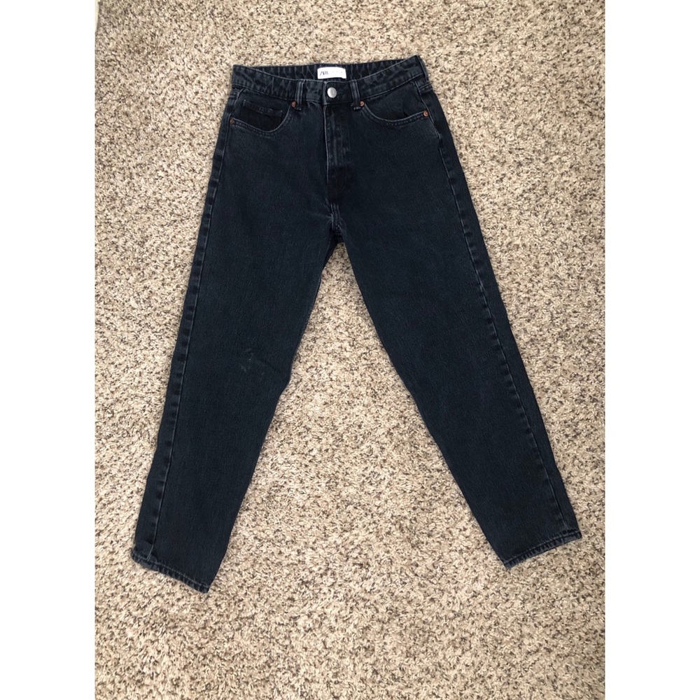 Dark Blue - ZARA High Waisted Mom Jeans
